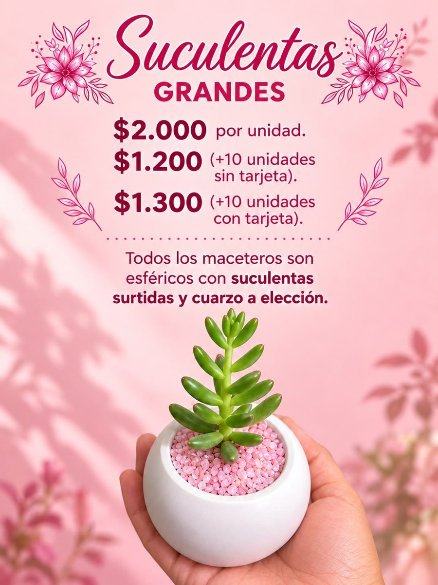 Suculentas grandes: ver en grande