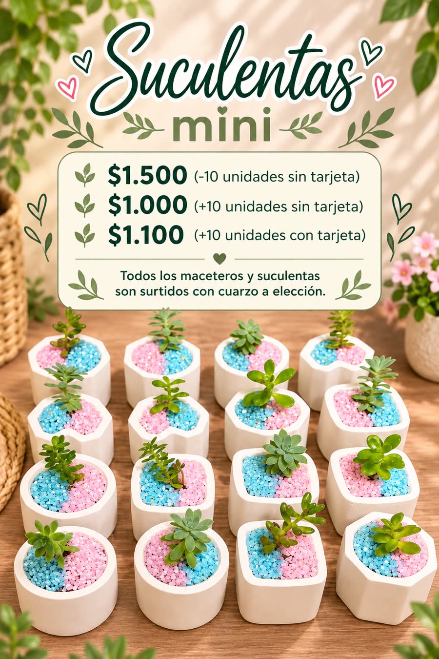 Suculentas mini: ver en grande